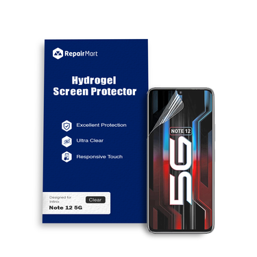 Infinix Note 12 5G Compatible Premium Hydrogel Screen Protector With Full Coverage Ultra HD